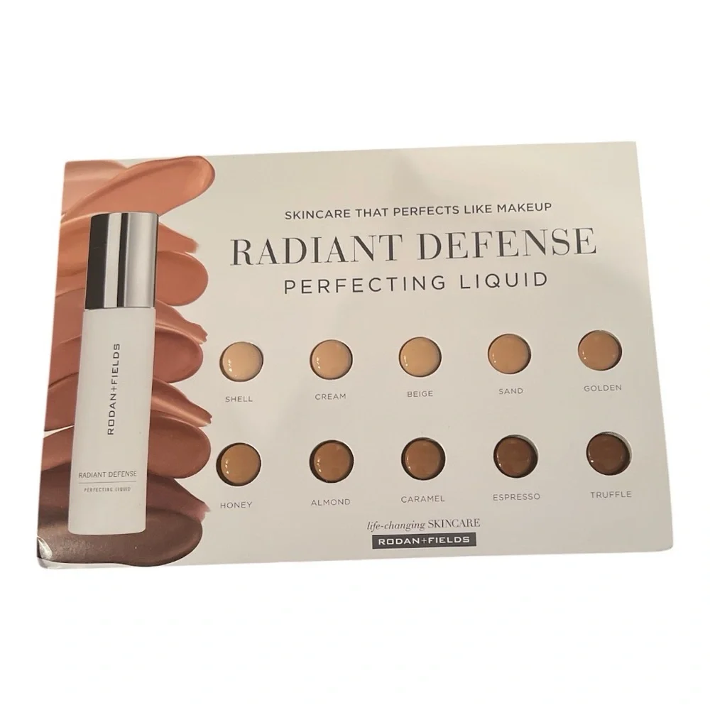 Rodan + Fields NWT one pack Sample sheet of Radiant Defense
